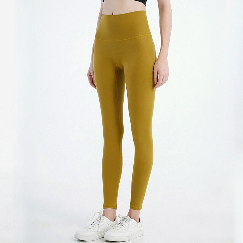 Lululemon     Quần Legging Tập Yoga Lưng Cao 8 Màu Sắc Phong Cách Hàn Quốc