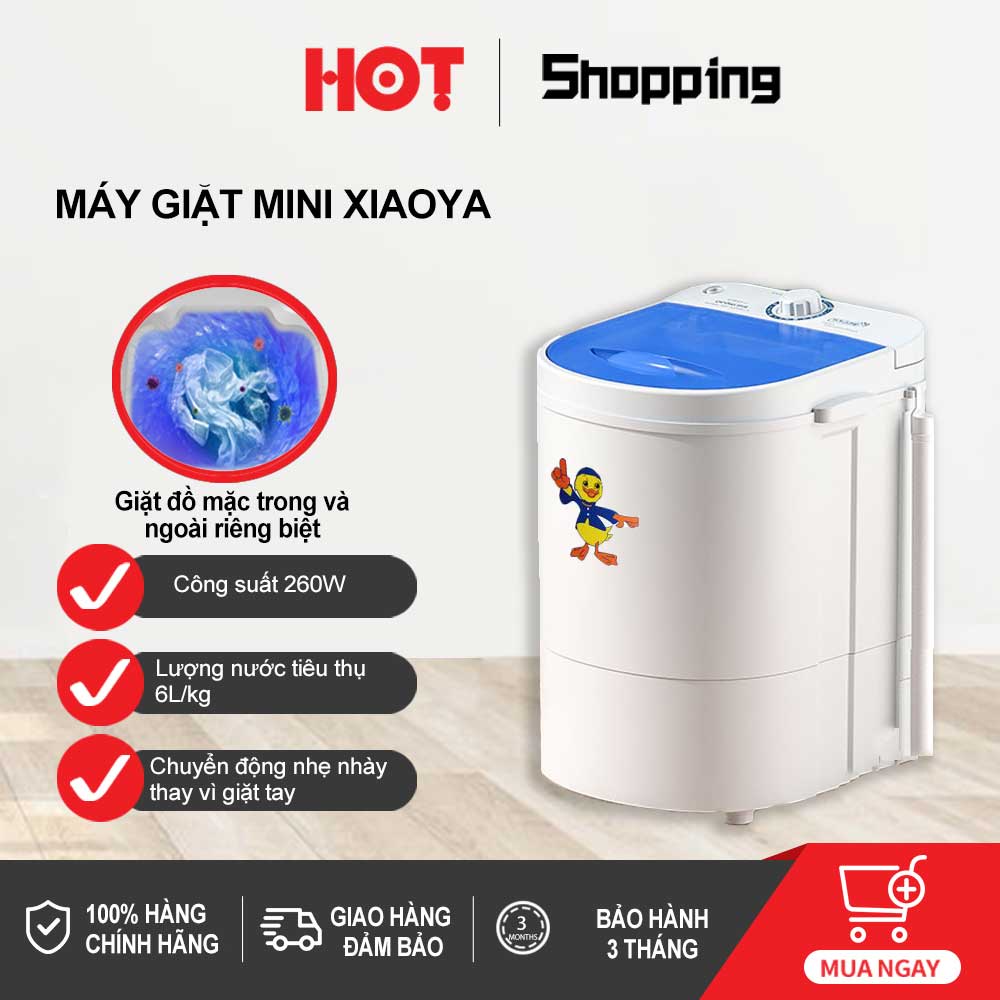 HM107 Máy Giặt Vịt Con Mini Bảo Quản Mạnh Mẽ Và Tiện Lợi - Quần Áo Trẻ Em, Đồ Lót, Tất