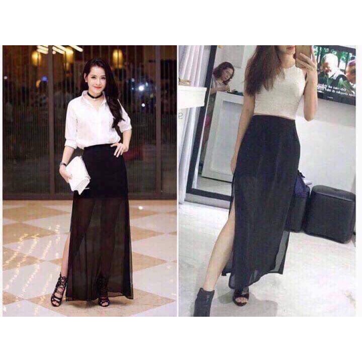 Chân váy xẻ 2 lớp CHU2102 | BigBuy360 - bigbuy360.vn