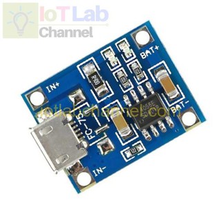 Mạch sạc pin lithium TP4056 1A micro usb