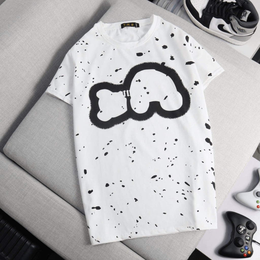 (Free Ship) Áo Thun Nam Họa Tiết Vệt Phong Cách Cá Tính Sành Điệu Thời Trang VLTN Shop