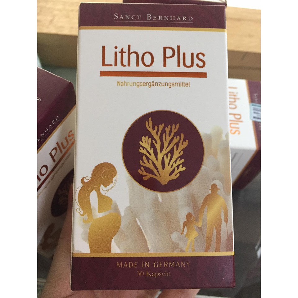 Litho Plus - Viên bổ sung canxi chiết xuất từ tảo biển đỏ nhập khẩu Đức