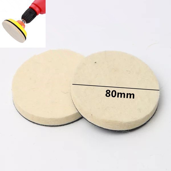 Bộ 2 pad nỉ đánh bóng kính 3 inch