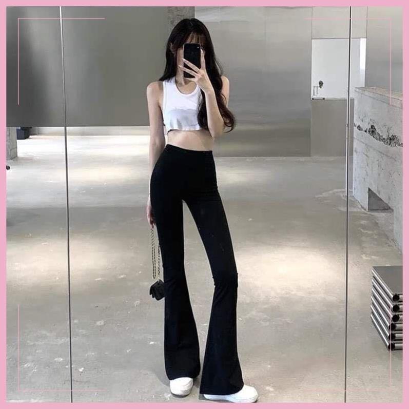 Quần legging ôm ống loe dáng dài