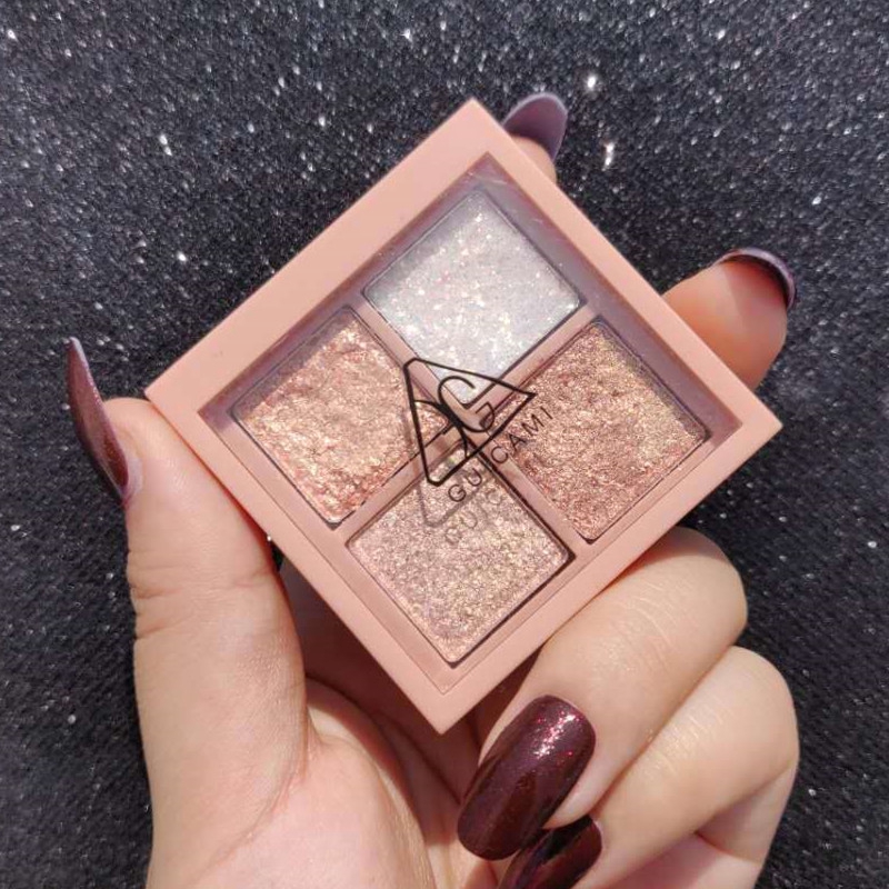 Bảng Phấn Mắt 4 Màu Sắc Hiệu Ứng Lì/ Ánh Ngọc Trai Thời Trang MKE | BigBuy360 - bigbuy360.vn