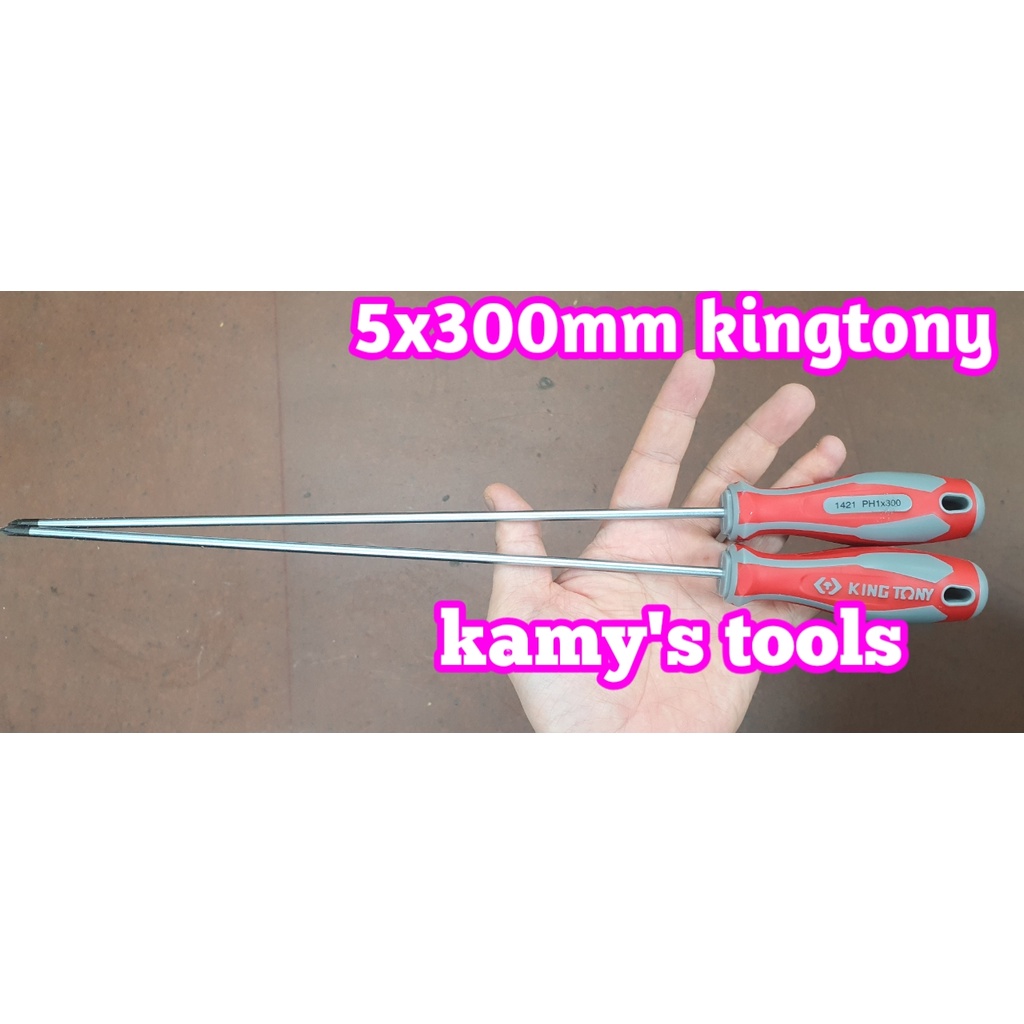 Tua vít bake dẹp kingtony ph1 5mm dài 300mm model 14210112 14220512, tô vít
