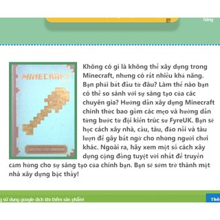 Đồ chơi Minecraft Construction Handbook