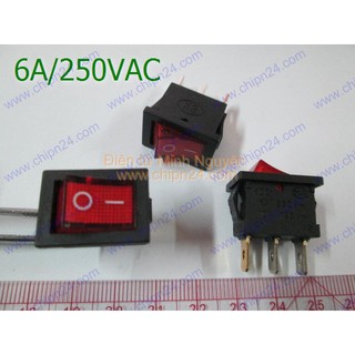 Công tắc bập bênh Có Đèn KCD1 - 6A/250VAC
