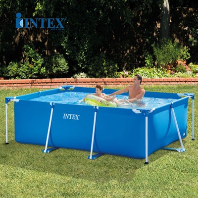 Bể bơi khung kim loại chữ nhật INTEX 300x200x75 cm 28272