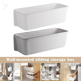Wall-mounted Punch-free Storage Basket Drawer Type Sink Storage Box Kitchen Supplies