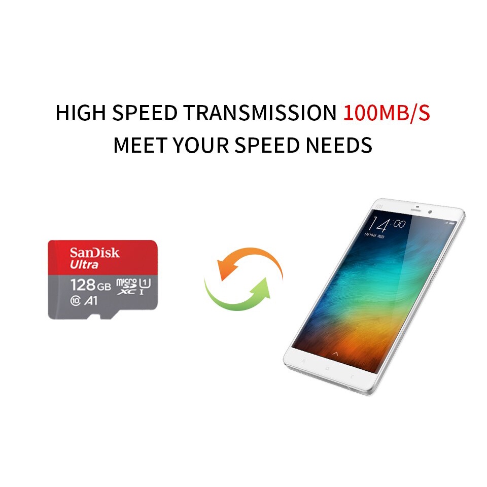 Chính Hãng SanDisk Micro SD Card 32gb 64GB Thẻ A1 Micro TF Flash Thẻ Nhớ SDXC SDHC Cho Máy Tính điện Thoại