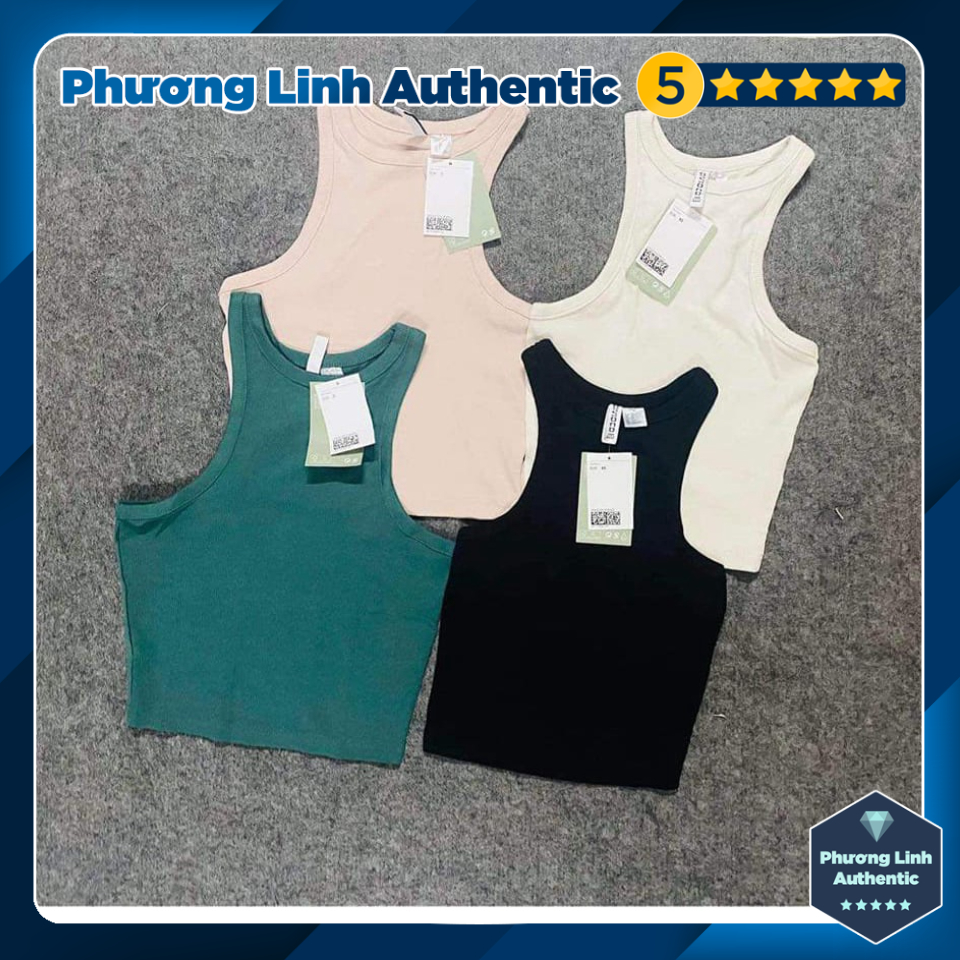 Áo Tank Top ba lỗ dáng ôm gọn H&M Auth New tag có sẵn 0934262