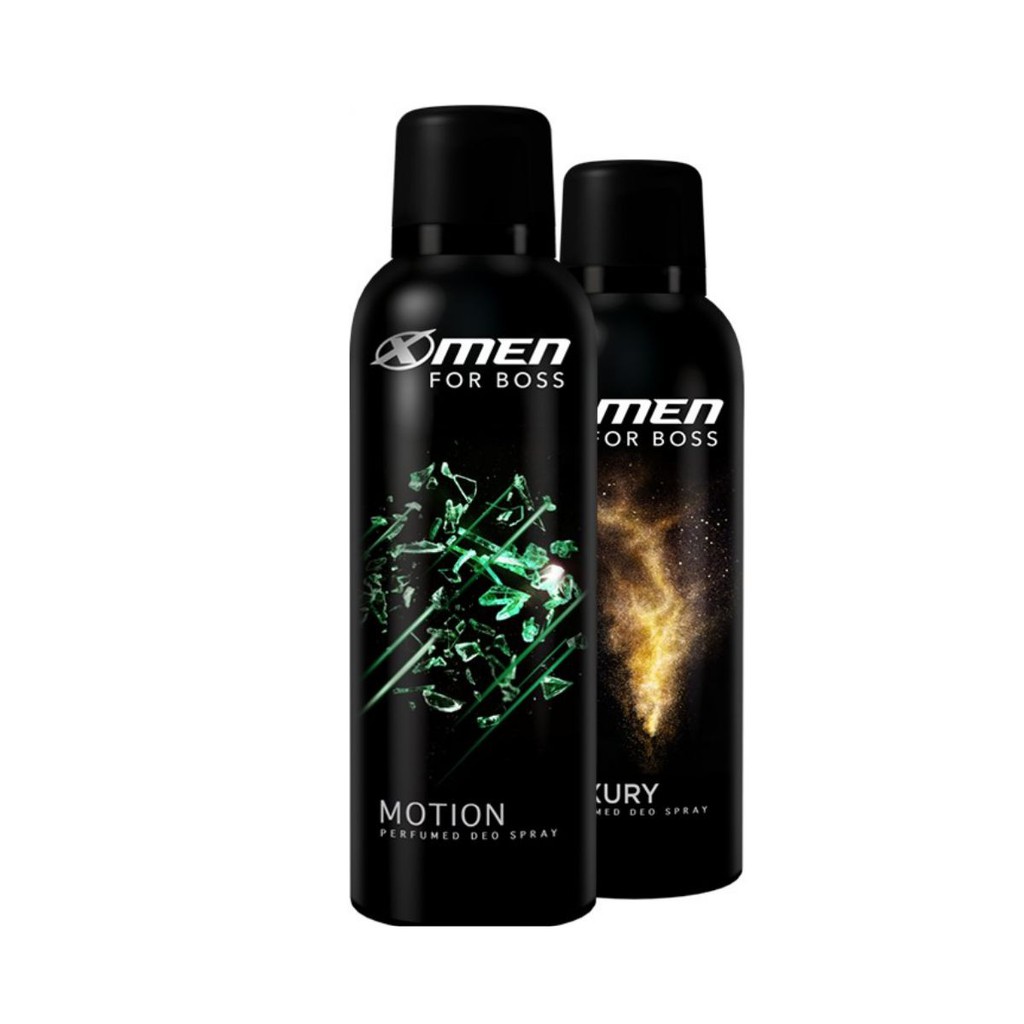 Combo chai Xịt khử mùi Motion 150ml + Chai Xịt khử mùi Luxury 150ml (X-men for Boss)