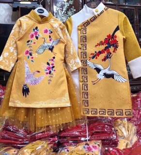 Áo dài cách tân cho bé( thiên bùi )