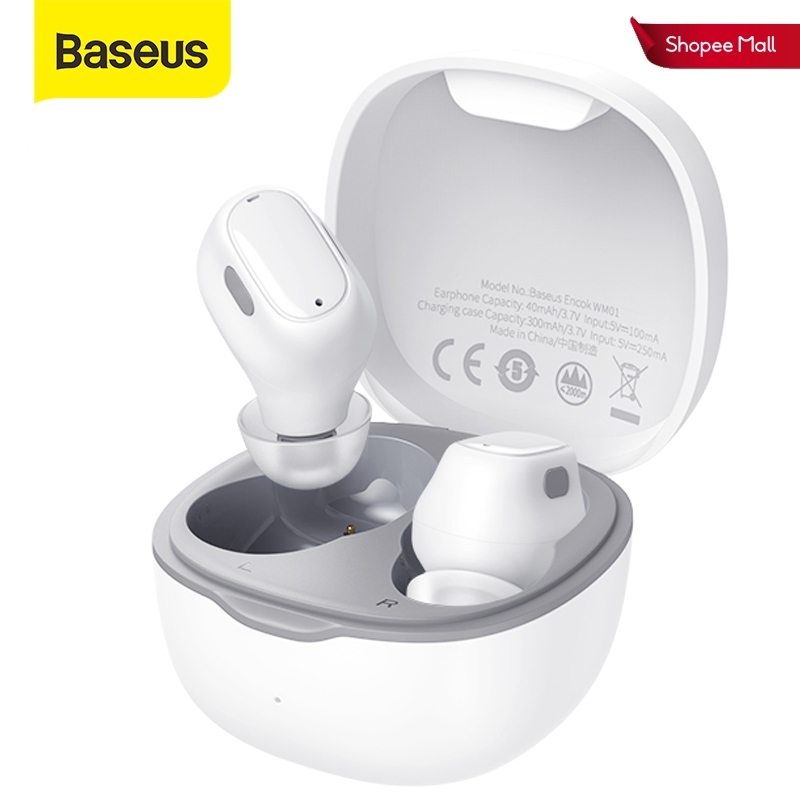 Tai Nghe Nhét Trong Không Dây Mini Baseus WM01 TWS Bluetooth 5.0 Cho iPhone 12 | BigBuy360 - bigbuy360.vn