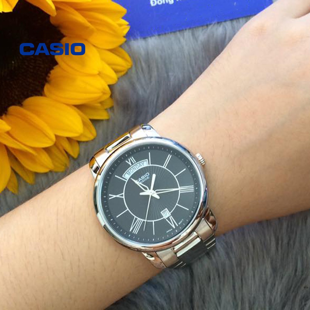 [Mã FARSBR243 giảm 15% đơn 249K] Đồng hồ nam CASIO Beside BEM-152D-1AVDF chính hãng - Bảo hành 1 năm, Thay pin miễn phí