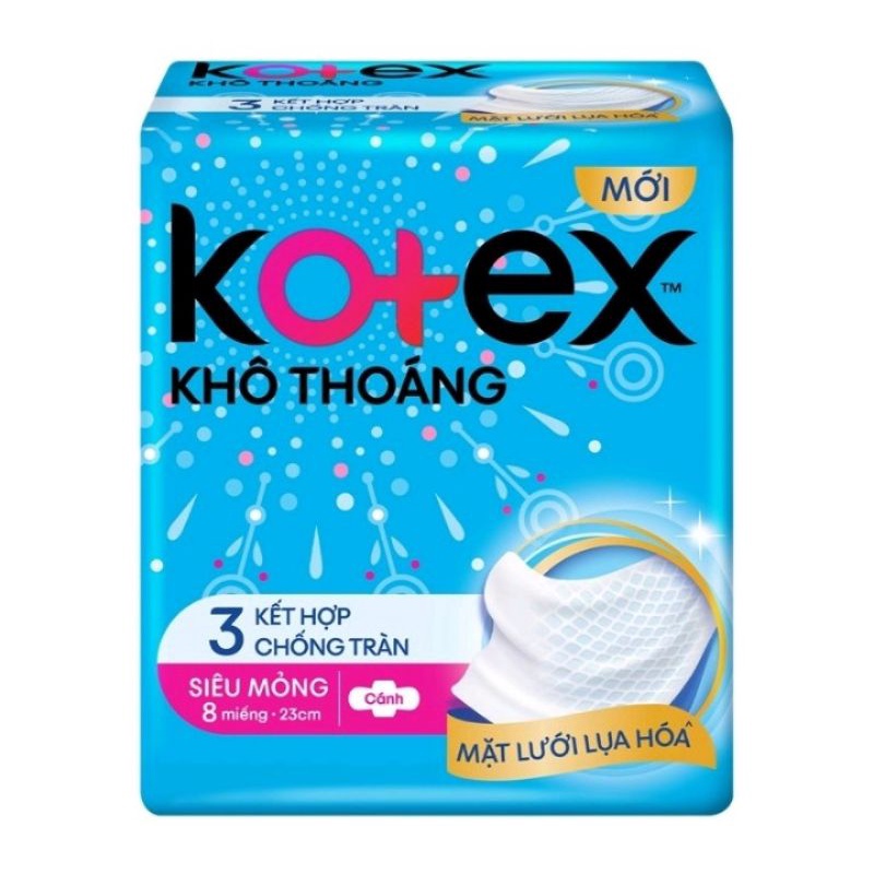 Băng vệ sinh Kotex siêu mỏng cánh 8 miếng - 23 cm