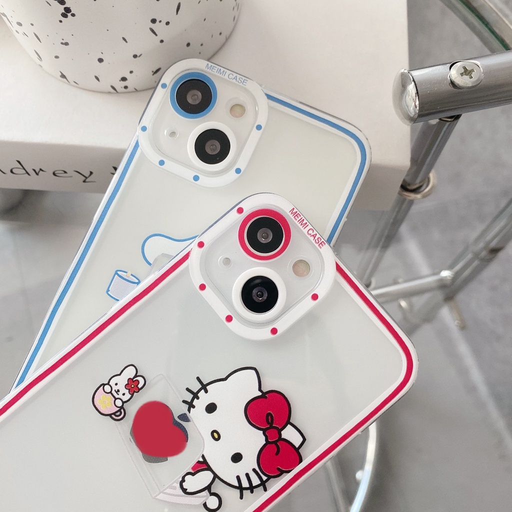 Ốp Điện Thoại Tpu Mềm Chống Sốc In Hình Hello Kitty Cho iPhone 11 12 13 pro max XS X XR XSMax 7 8 6 6s plus 5 4 SE 2020