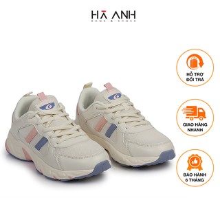 Giày Thể Thao Nữ Phối Màu Pastel Hà Anh K-3 Kem