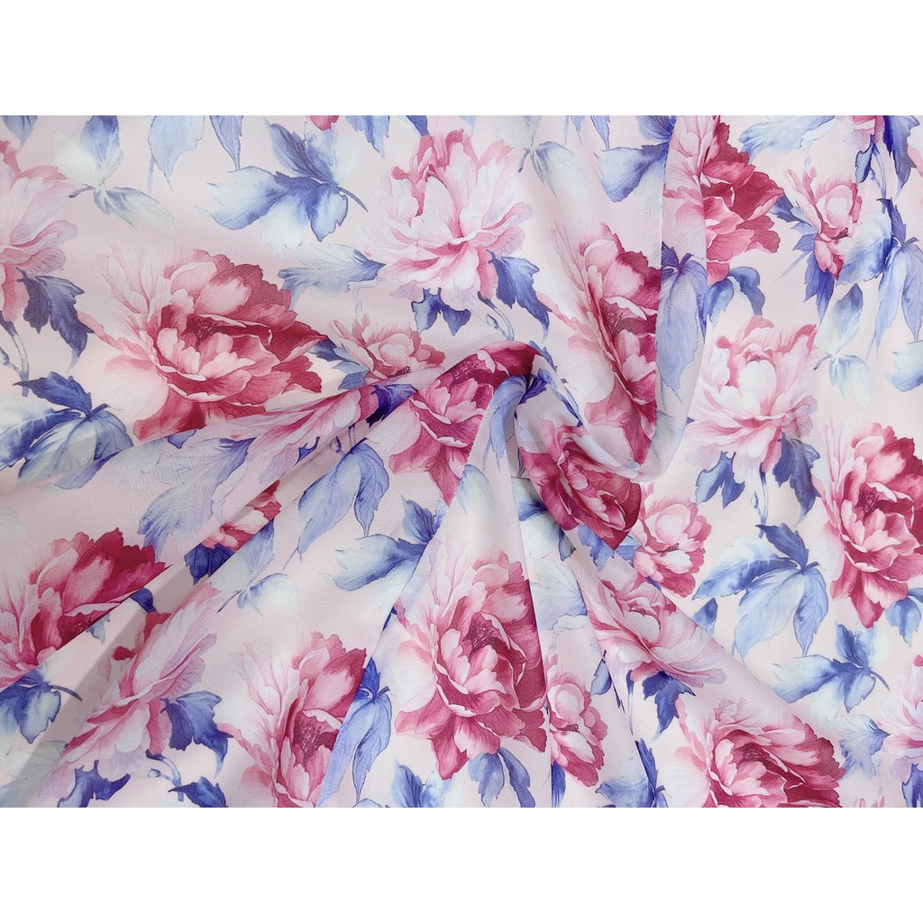 VÁY TƠ HOA HỒNG CỔ V LI EO CÚC NGỌC | BigBuy360 - bigbuy360.vn