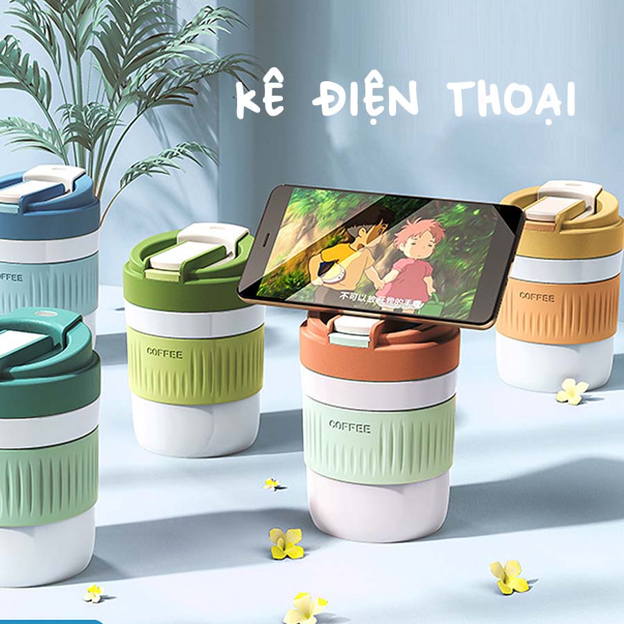 Bình Nước Thủy Tinh Bọc Silicone Kèm Ống Hút Nắp Bật Tiện Lợi Cho Bé, Người Lớn BTT007