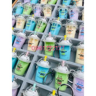 Móc khoá trà sữa, quà tặng
