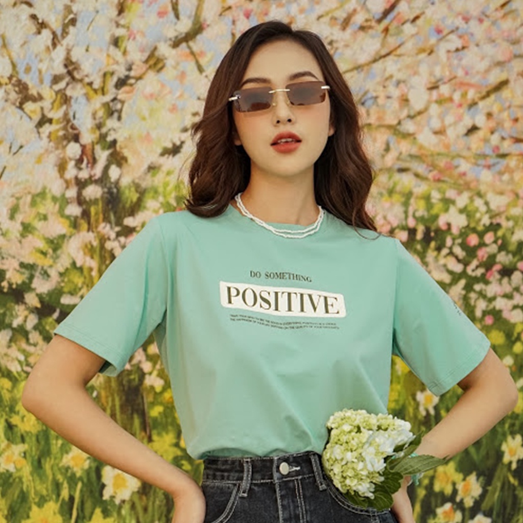 Áo thun nữ BST Blooming chât liệu 100% cotton nhiều màu