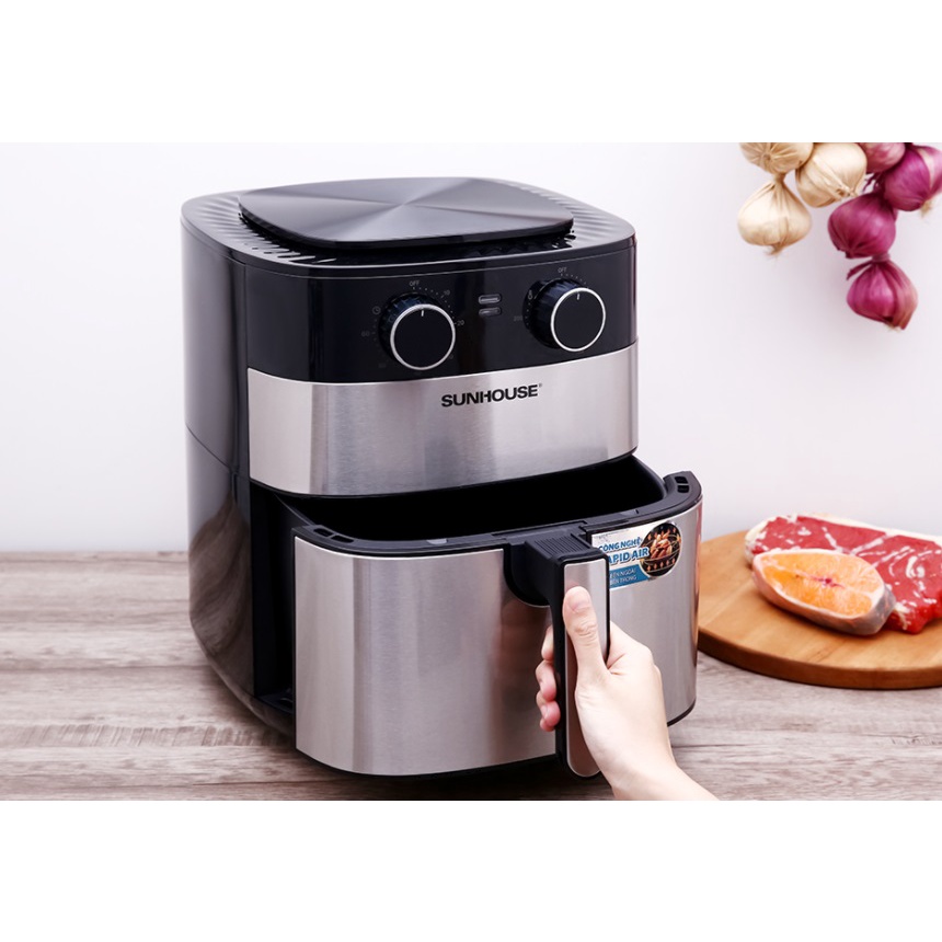 Nồi chiên không dầu Sunhouse SHD4026 6L công suất 1600W - Bảo Hành Toàn Quốc 12 Tháng