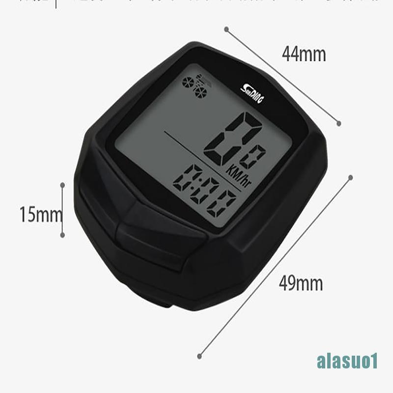 [alasuo1]Bike Waterproof Wired Multifunctional Bicycle LCD Computer Speedometer Cycling