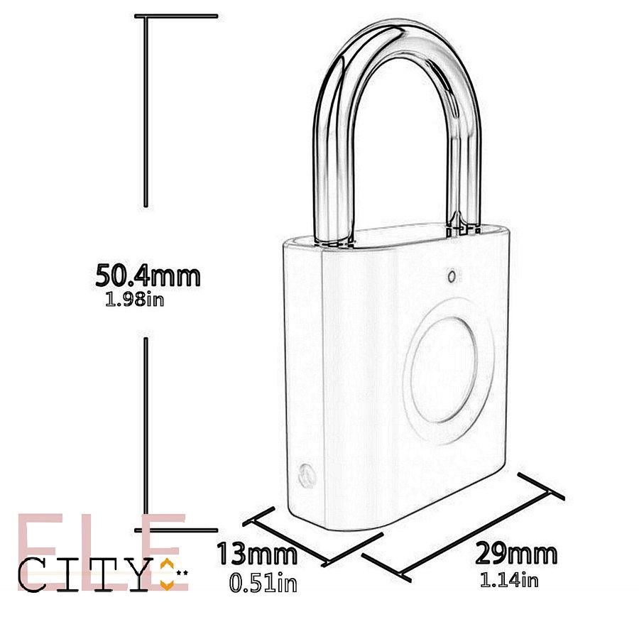 Ổ Khóa Vân Tay 25ele X007 Bằng Vân Tay