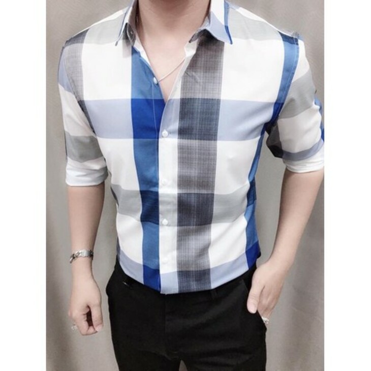 (ĐẲNG CẤP)Áo Sơ Mi Nam Dài Tay Vải Lụa 3D Cao Cấp Không Nhăn Không Xù SM00001 | BigBuy360 - bigbuy360.vn