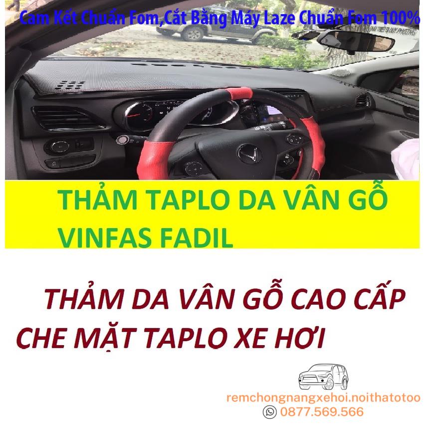 THAM TAPLO DA VÂN VINFAST FADIL THẢM TRẢI LÓT TAPLO CAO CẤP 3 LỚP CHỐNG TRƯỢT CHỊU NHIỆT XE HƠI BAO HÀI LÒNG