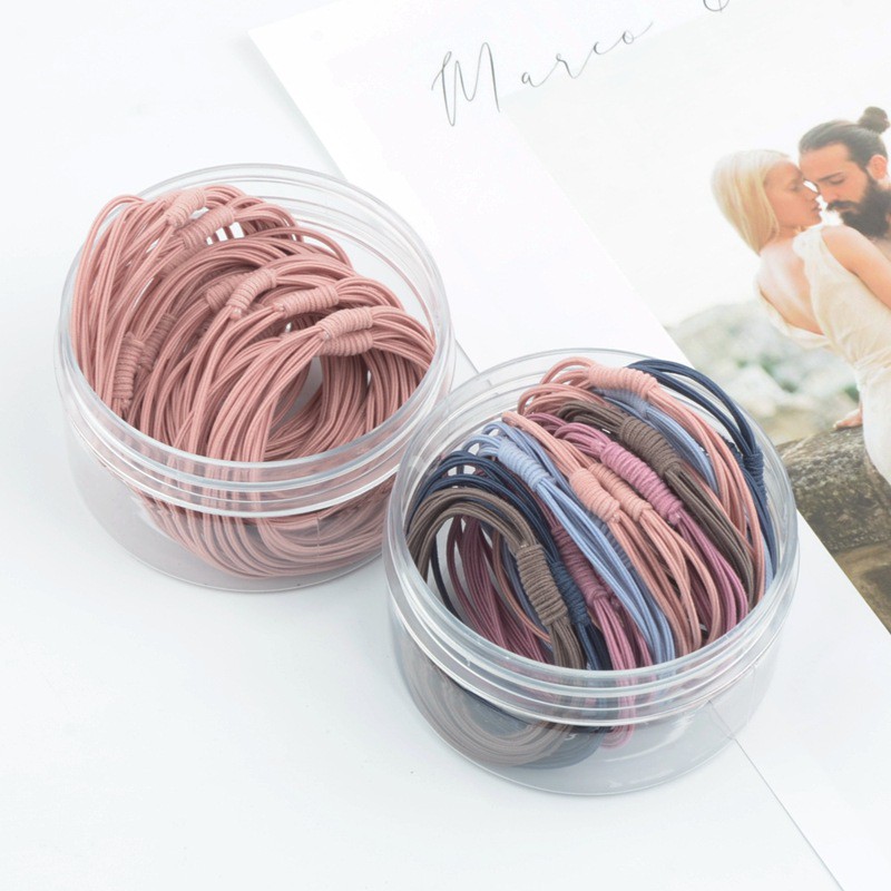 Hộp 20 chun buộc tóc cho bé