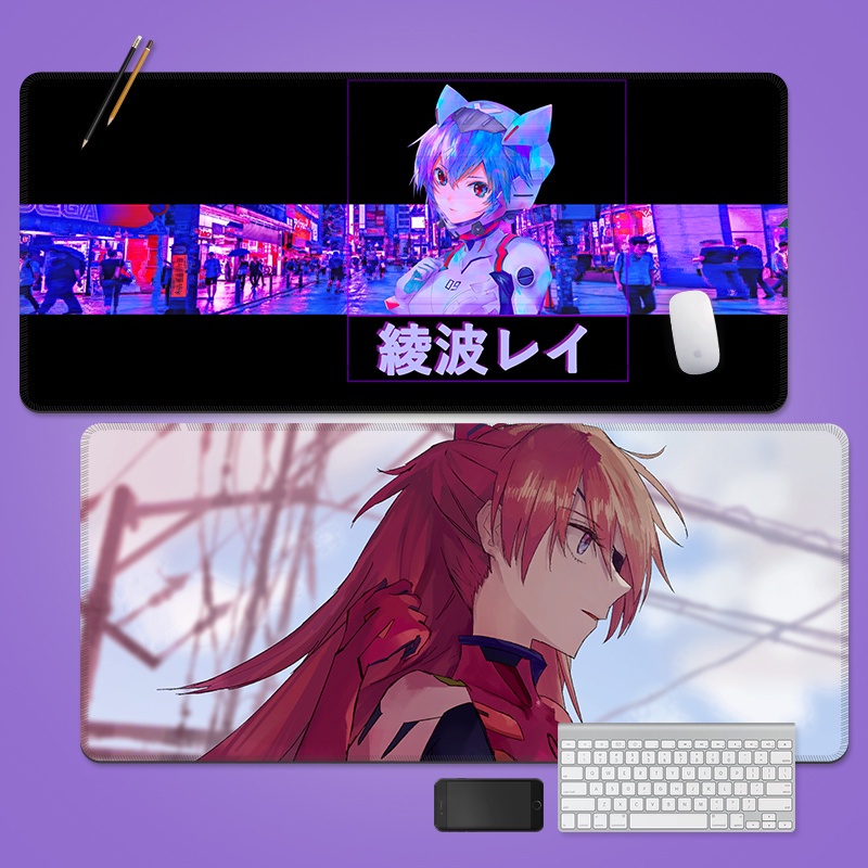 Miếng Lót Chuột Chơi game eva Họa Tiết anime evangelion Có Đệm Lót Bàn Phím Cơ Học Trận Chiến Ngoại Vi Bán Chạy Chống Trượt
