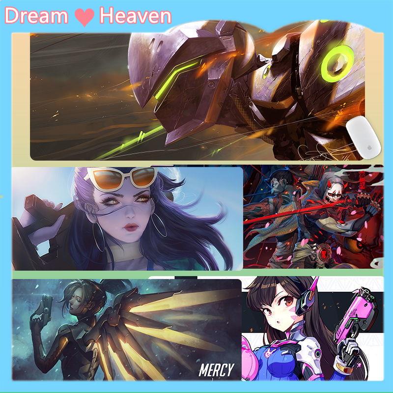 Dream Heaven-Tấm lót chuột Overwatch, bàn phím văn phòng siêu lớn, sách máy tính, trái tim thiếu nữ đơn giản, cỡ vừa