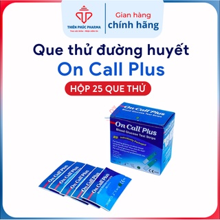 Que thử đường huyết On Call Plus hộp 25 que Alcon