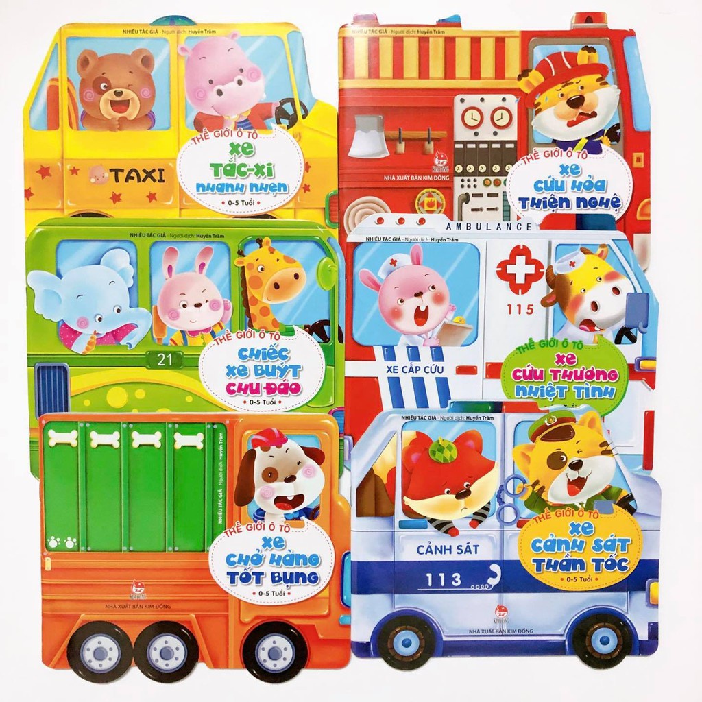 Sách Thế giới ô tô bộ 6 cuốn NXB Kim Đồng