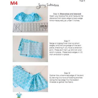 Rập giấy quần áo búp bê M4