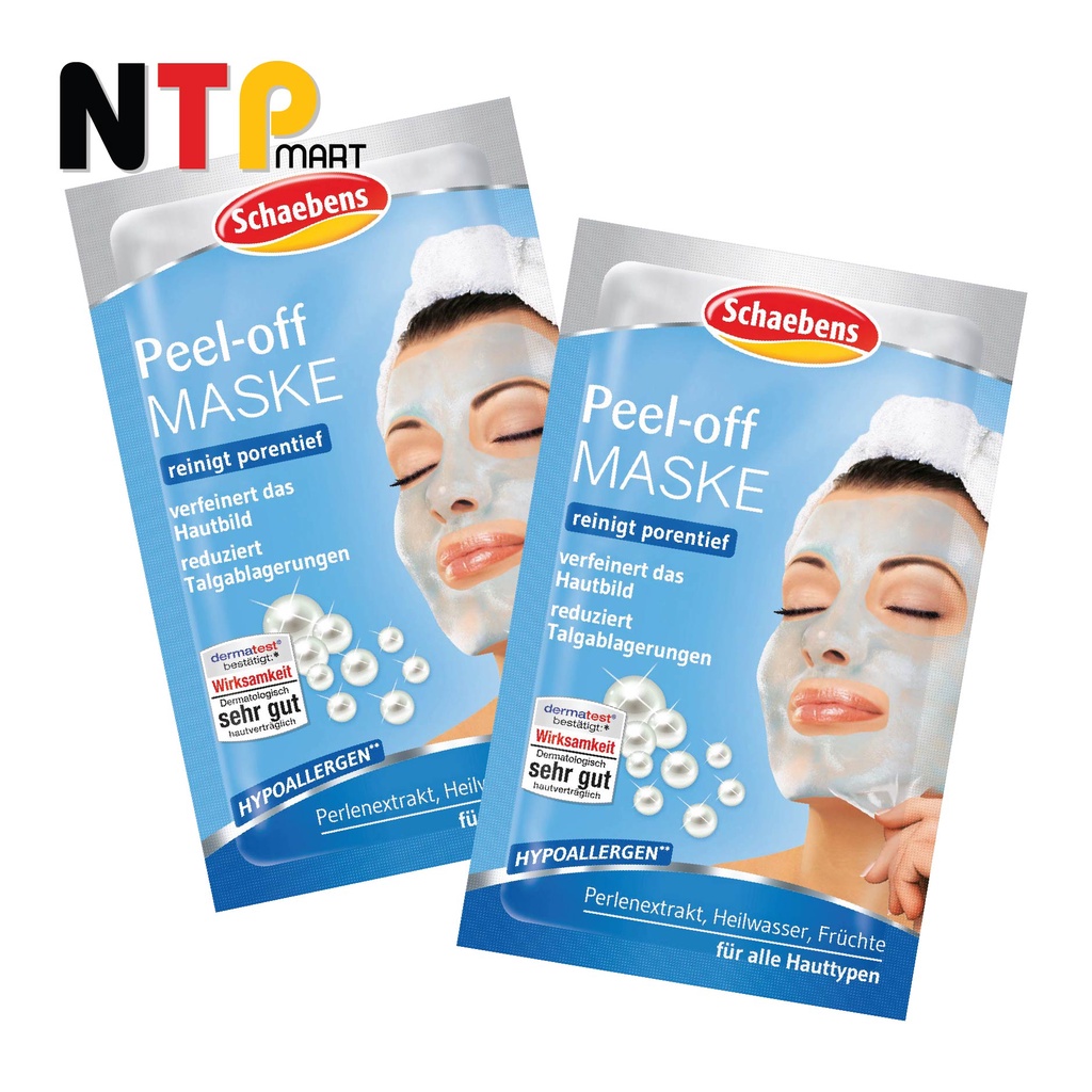 Mặt nạ Schaebens Peel-off Maske Ngọc Trai gói 15ml nhập khẩu Đức