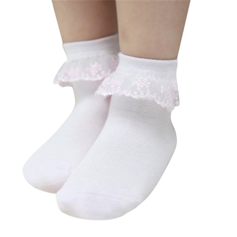 Vớ cotton kiểu dáng công chúa xinh xắn dành cho bé gái