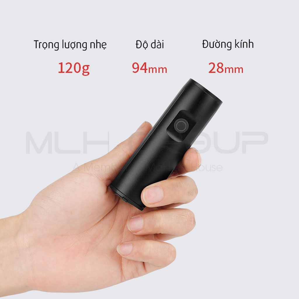 Pha Xe Đạp Siêu Sáng 400 Lumens Sạc Điện USB 3 Chế Độ Chống Nước Vỏ Hợp Kim Nhôm Bền Bỉ Dung Lượng Pin 2000 mAh MLH