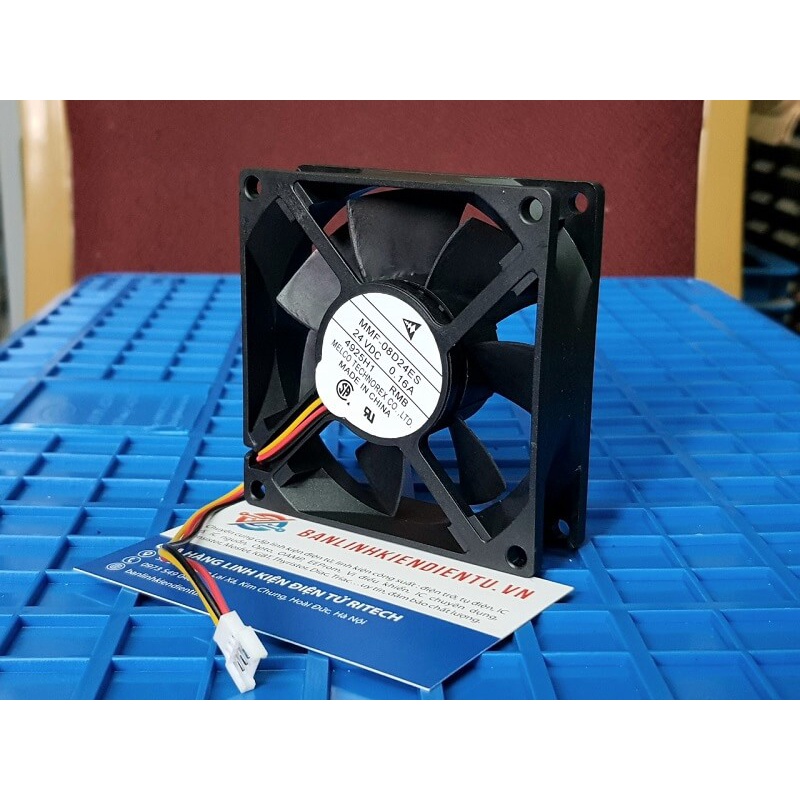 Quạt tản nhiệt MELCO MMF-08D24ES 24V 0.16A 80x80x25mm