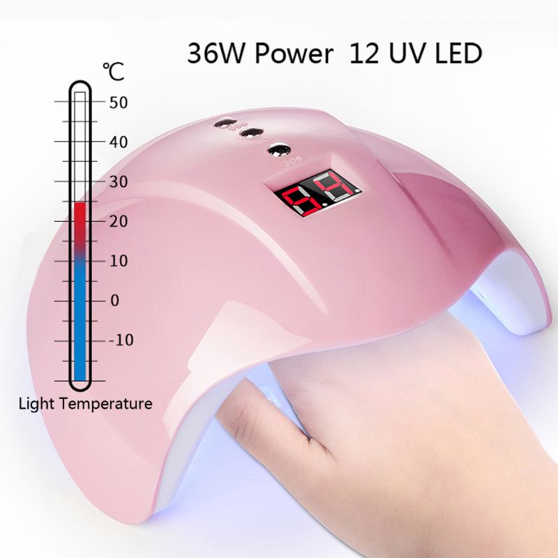 [Hàng mới về] Đèn LED UV 395NW 36W hơ khô gel sơn móng tay/dung dịch nhựa resin làm trang sức sạc pin USB