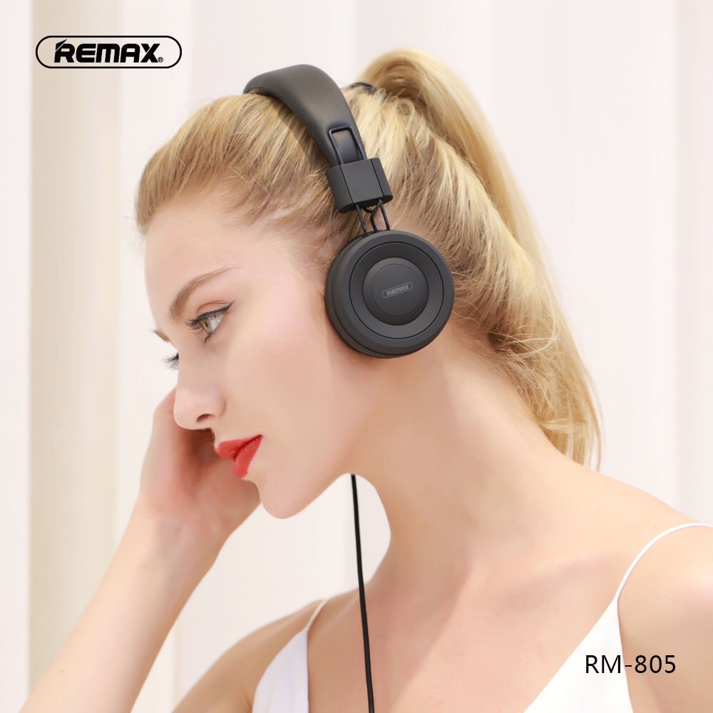 Tai nghe chụp tai có dây nhận dạng giọng nói Remax RM-805 chính hãng - Headphone