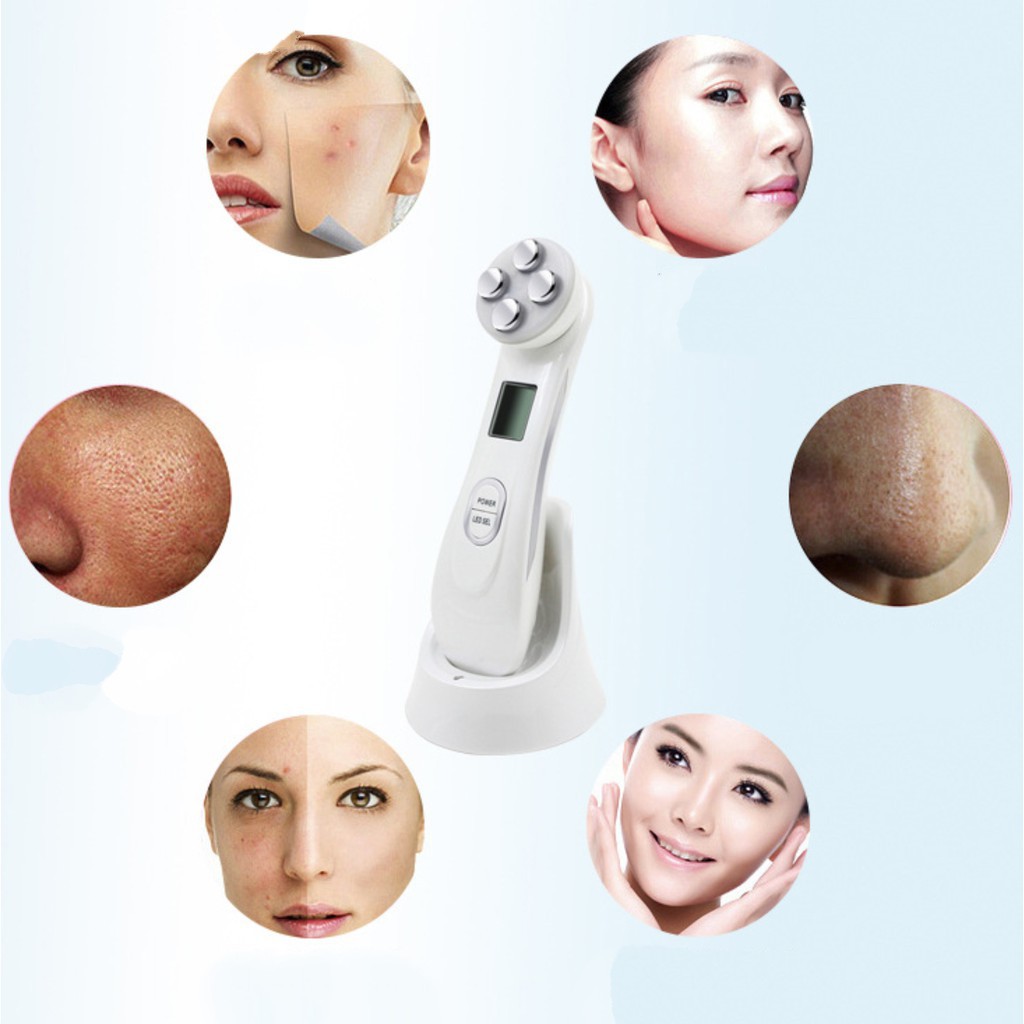 Máy chăm sóc massage da mặt đa chế độ Beauty Instrument Ultrasonic  cao cấp