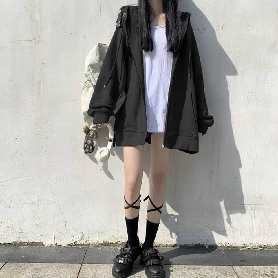 Áo Khoác Nỉ Nam Nữ Trơn Form Rộng Mũ RộngVải Dày Mịn Thoáng Mát Thiết Kế Thời Trang Kiểu Dáng Năng Động