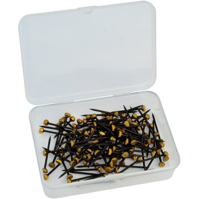 Set 120 Đinh Vít Bằng Đồng Thau Màu Đen Dùng Treo Tranh Ảnh Treo Tường