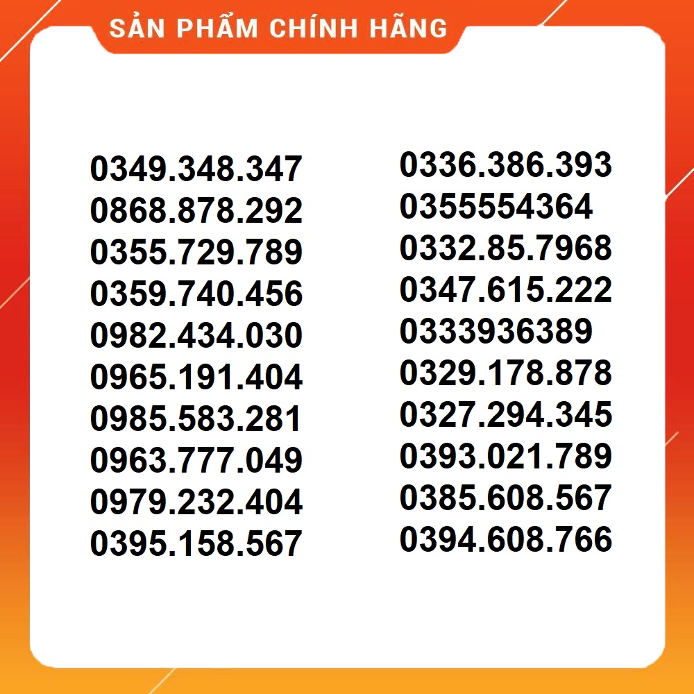 SIM SỐ ĐẸP Viettel GIÁ RẺ V120 có kèm QUÀ TẶNG, đăng ký CHÍNH CHỦ!