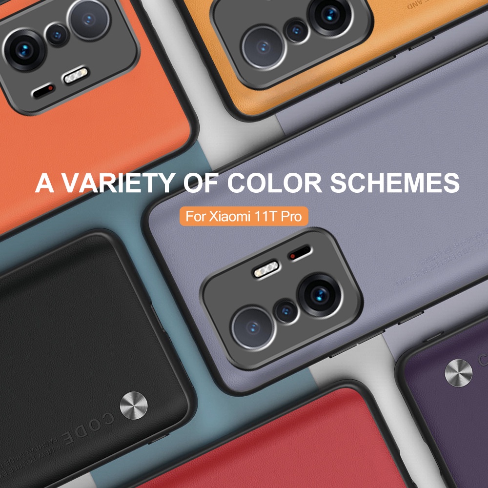 Ốp Điện Thoại Da Trơn Chống Sốc Chống Vân Tay Cho Xiaomi MI 11T 10T 10T 11T Pro