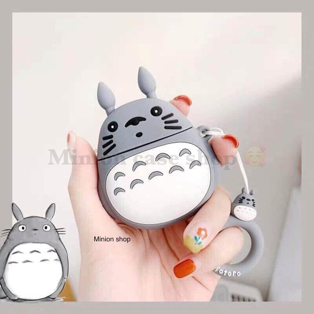 Case airpod 1 và 2 và airpod pro silicon 3D TOTORO cao cấp